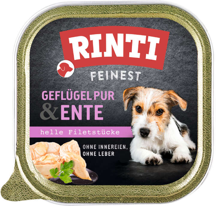 RINTI Hunde-Nassfutter Geflügel Pur